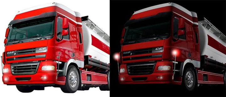 Edelstahl LKW Begrenzungsstab 110 cm mit LED-Leuchte Truck Peilstab Peilstäbe Begrenzungsleuchten Be