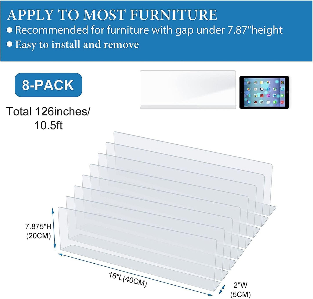 Spielzeugblocker Couch - Sofa Schutz - Kratzschutz Sofa Katze - Spielzeug Blocker Unter Sofa - 12pac