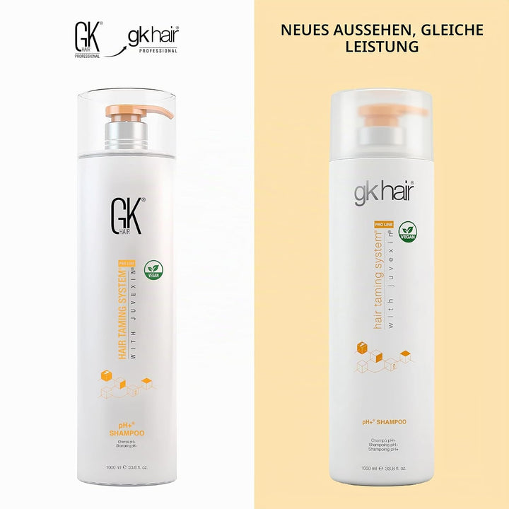 GK HAIR Clarifying Shampoo 1000ml - pH + Pre-Treatment Sulphate-Free Shampoo for Deep Cleansing Elim