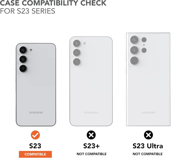 Rokform Galaxy S23 Hülle, Rugged Series, magnetische Hülle mit Drehverschluss, sturzgeprüfte Rüstung