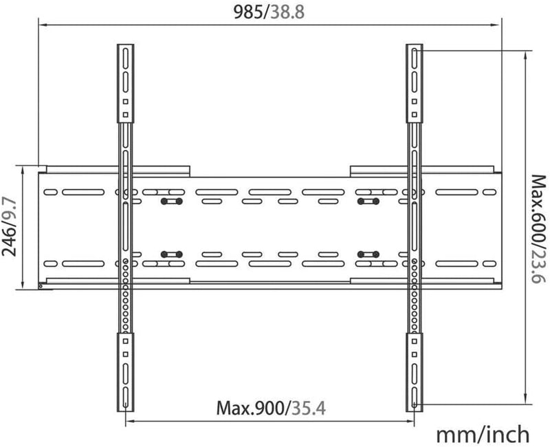 myWall Wall HP32L, 20 Jahre Garantie, Wandhalter für LCD Fernseher 254 cm (100 Zoll)