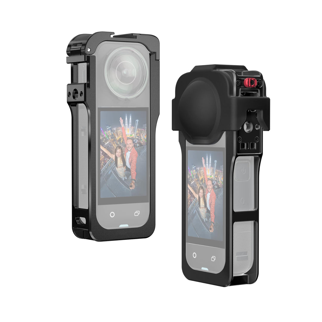 Utility Frame für Insta360 X5, Metallgehäuse für Insta 360 X5 Zubehör, Schutzkäfig mit Silikon-Objek