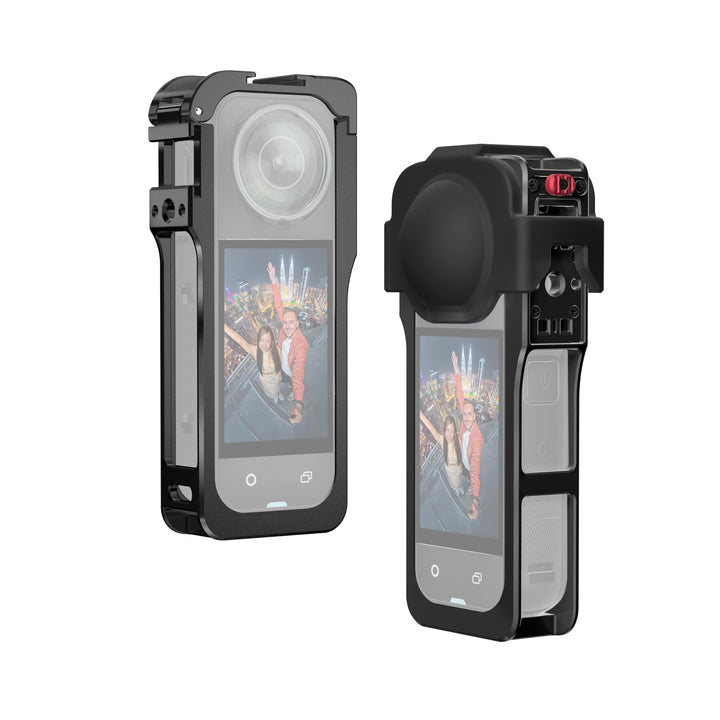 Utility Frame für Insta360 X5, Metallgehäuse für Insta 360 X5 Zubehör, Schutzkäfig mit Silikon-Objek