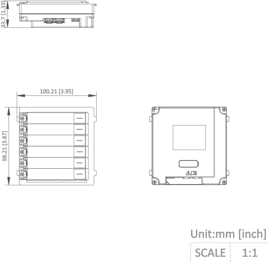 Hikvision Digital Technology DS-KD-KK Gegensprechanlage, Zubehör (Schwarz, Grau, Weiss, Hikvision, -
