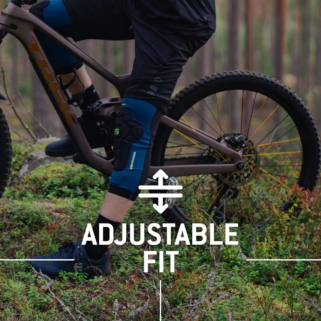 G-Form Pro Rugged 2 Knieschoner für Radfahren, BMX, MTB, Downhill, Skateboard (XXL, Sturmblau) XXL S