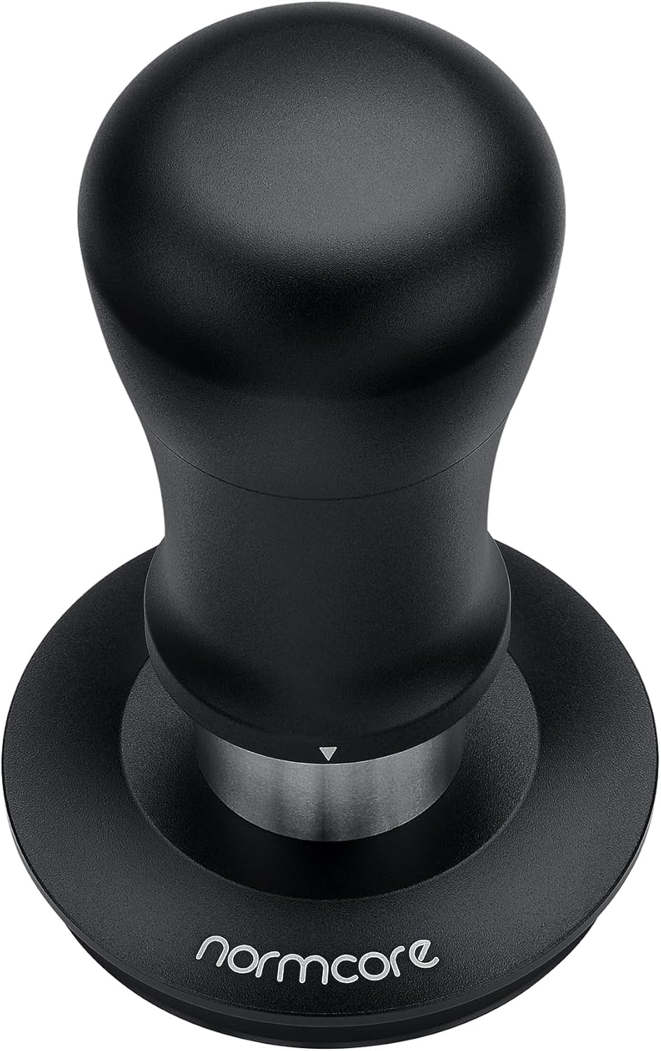 Normcore 58 mm Kaffeestampfer V5, federbelasteter Espresso-Tamper mit Titanbeschichtung, flachem Bod
