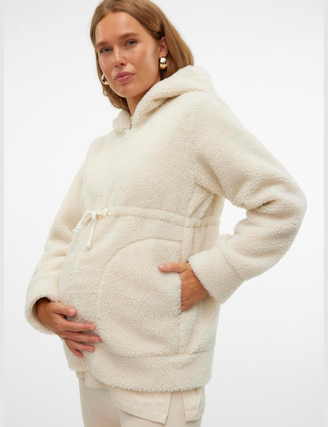 MAMALICIOUS Female Jacke Kapuze Jacke M Birch, M Birch