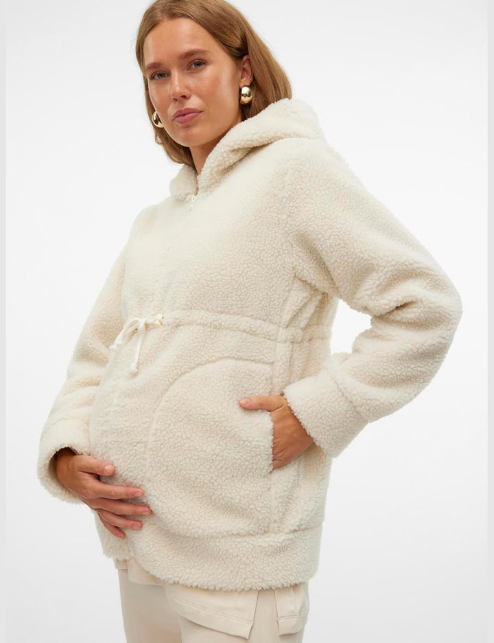 MAMALICIOUS Female Jacke Kapuze Jacke M Birch, M Birch