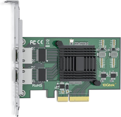 10Gtek® 1G 1000Mbps Gigabit Ethernet Converged Network Adapter (NIC) mit Intel I350AM2 Controller |