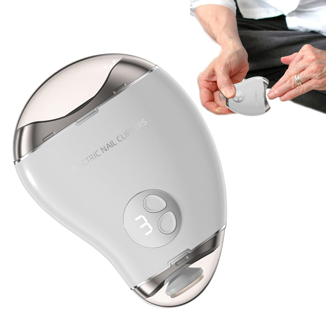 Automatischer Elektrischer Nagelknipser Mit LED-Licht Und Nagelfeile – Doppel-Zehennagelknipser Mit