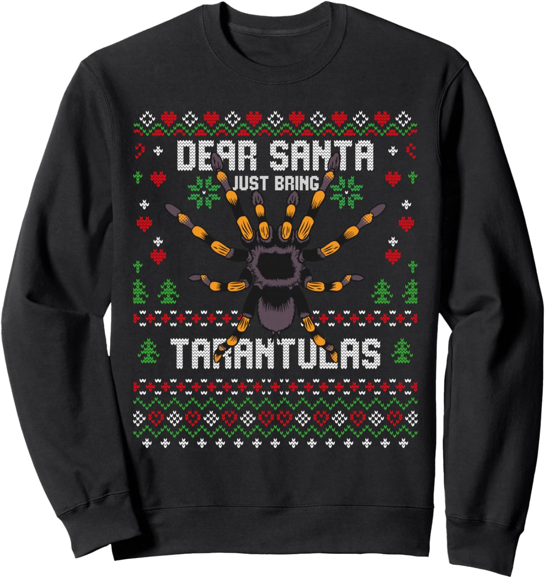 Schwarze Tarantula Spider Christmas Ugly Xmas Sweater Sweatshirt