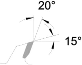 Edessö 13016520 HM-Kreissägeblatt Profi-Akku Wenigzahn HW, Z=18 W, 165 x 1,8/1,2 x 20 mm, Silber