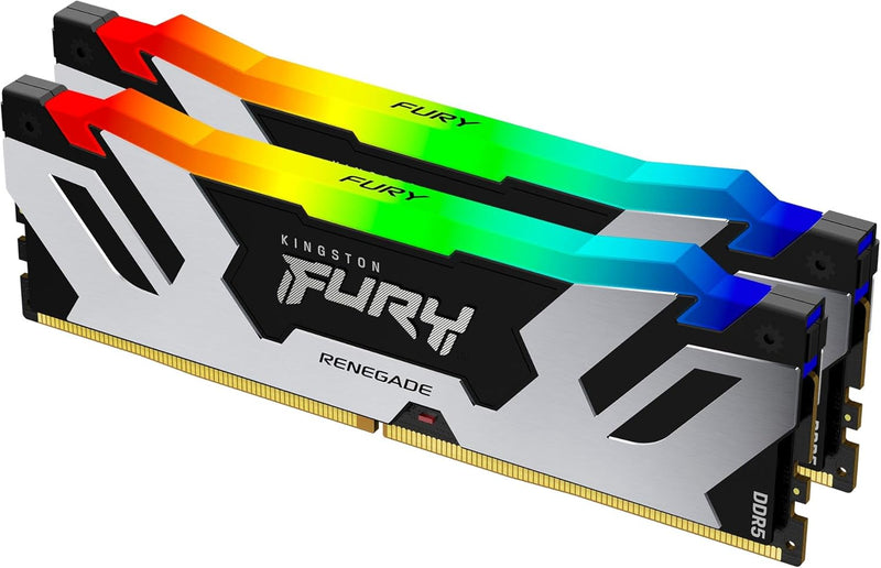 Kingston Fury Renegade DDR5 RGB XMP 32GB 7200MT/s DDR5 CL38 DIMM Desktop Gaming Memory Kit of 2 - KF