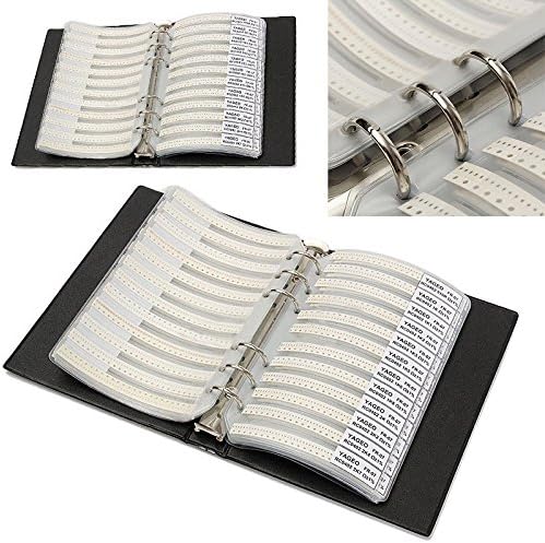 DollaTek 1% 0805 SMD Widerstand Sortierter Ordner (0 Ohm-10M Ohm) 170value x 50pcs = 8500pcs Beispie