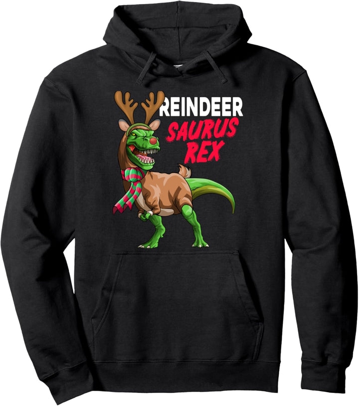Rentiersaurus T-Rex Rentier Dinosaurier lustiges Weihnachts Pullover Hoodie