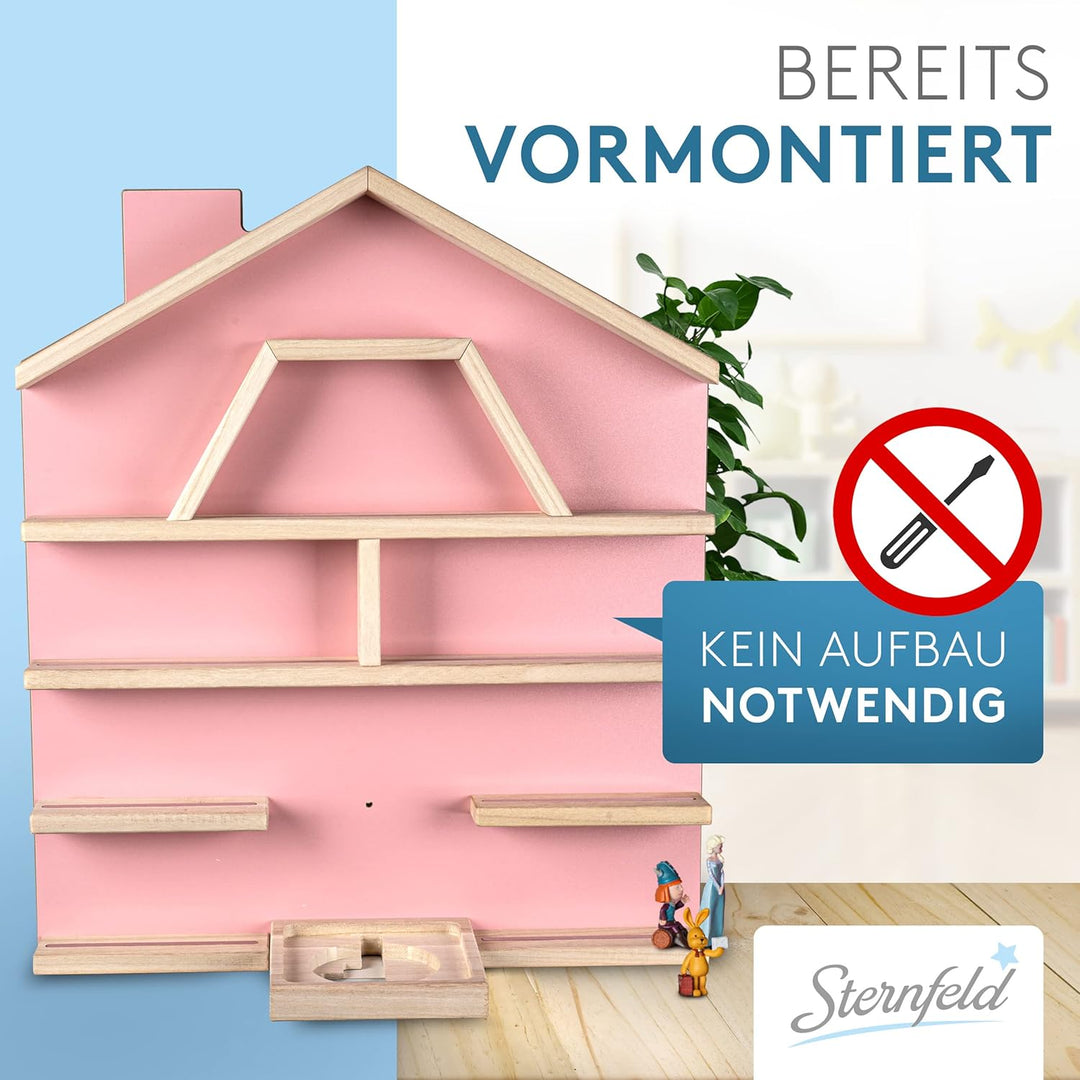 STERNFELD Magnetisches Tonie Regal für Toniebox & Tonies Hörfiguren-Vormontiertes Toniebox Regal [60
