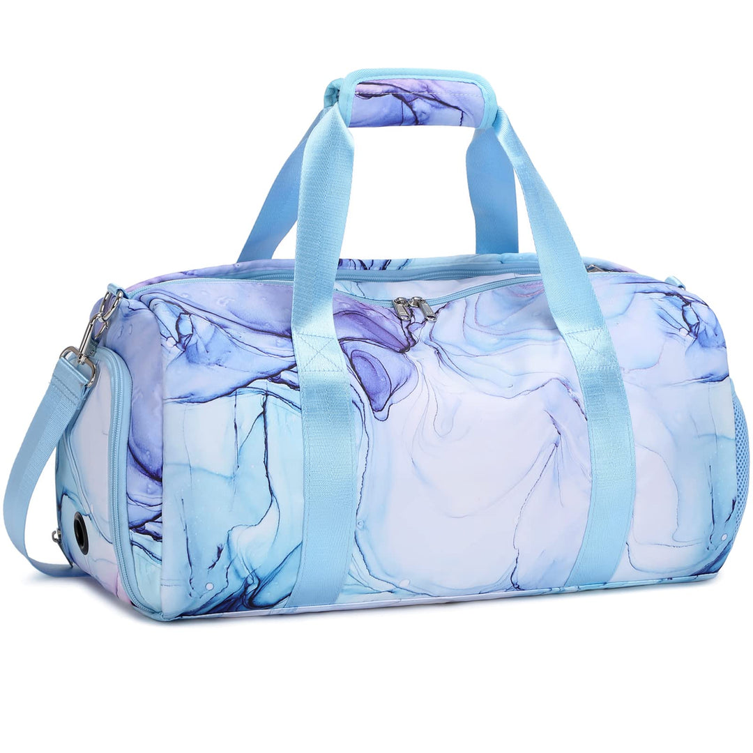 Sporttasche Mädchen Reisetasche Kinder Mädchen Trainingstasche mit Schuhfach Schwimmtasche mit Nassf