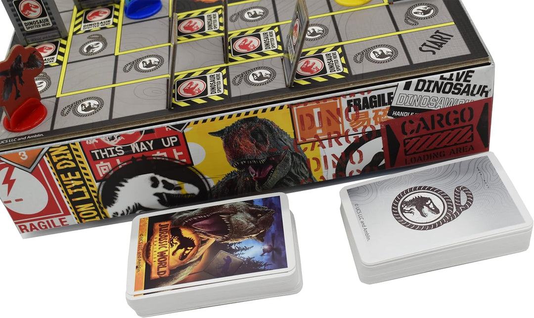 Cartamundi Jurassic World Tracker Brettspiel, Find & Rescue Dinosaurier, für 2–4 Spieler, tolles Ges