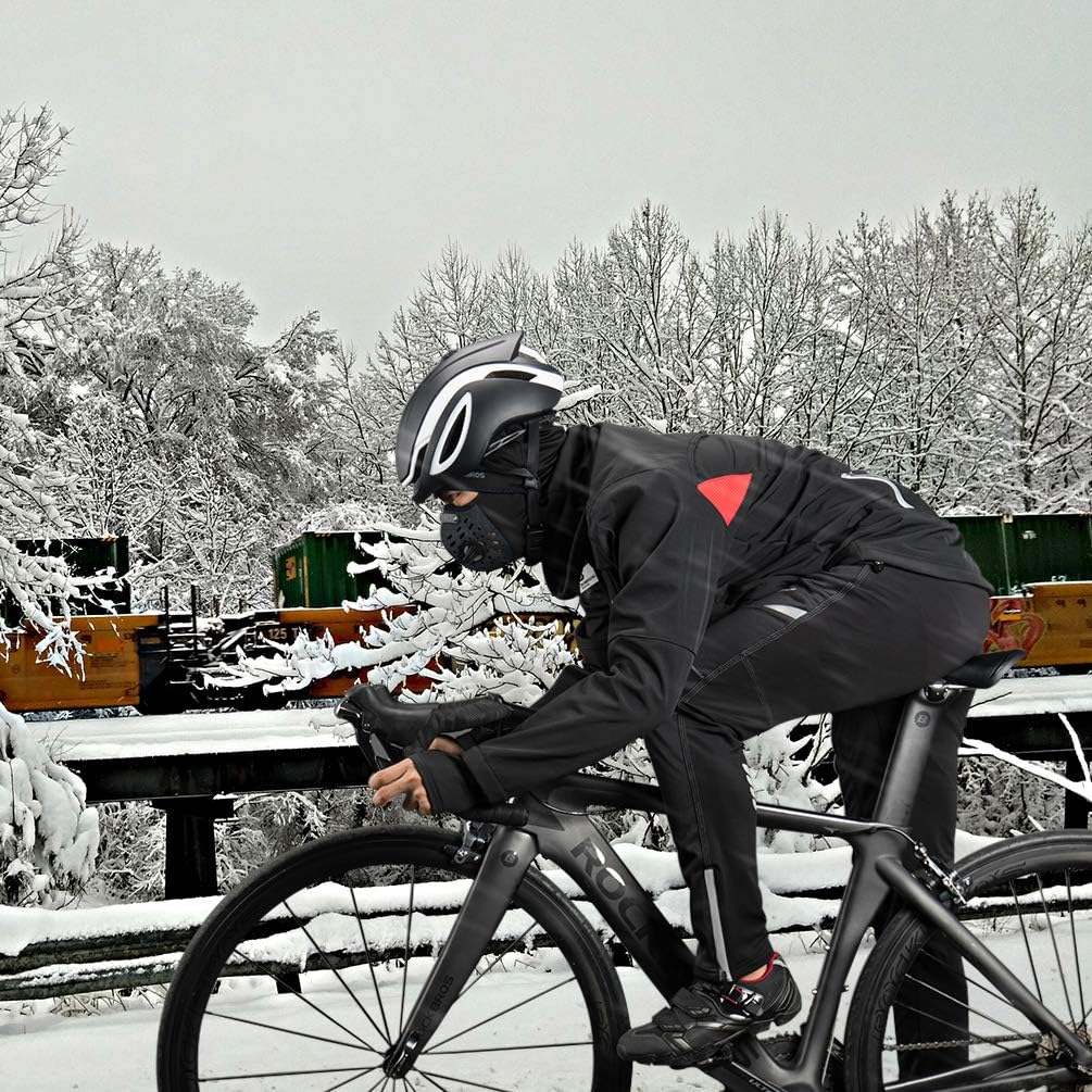 ROCKBROS Winter Jacke/Hose Fahrradbekleidung Herren Fahrrad Radjacke Lange Windjacke Radhose Freizei