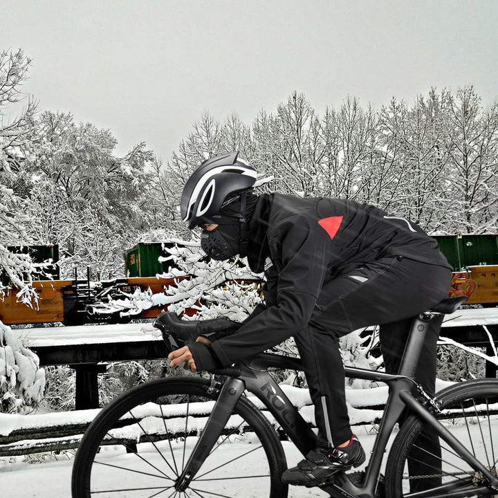 ROCKBROS Winter Jacke/Hose Fahrradbekleidung Herren Fahrrad Radjacke Lange Windjacke Radhose Freizei