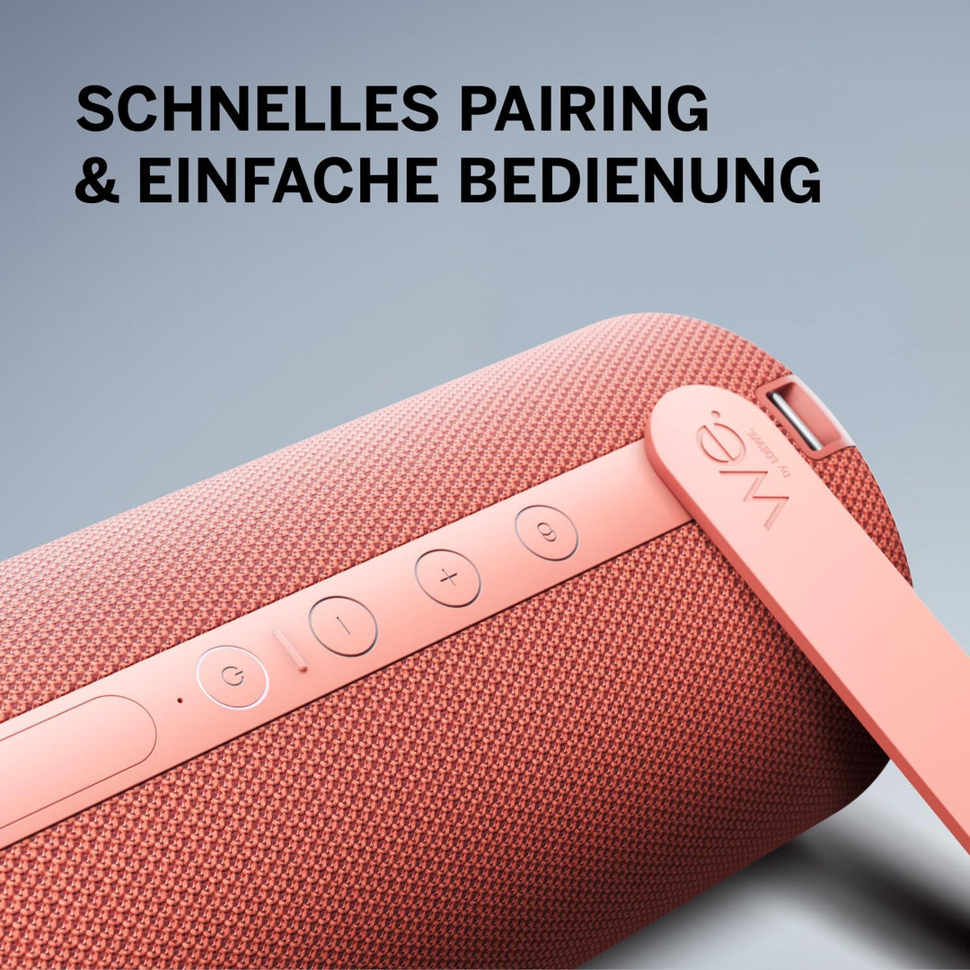 WE. by Loewe. Hear 2 Coral Red Coral Red Hören Sie 2, Coral Red Hören Sie 2