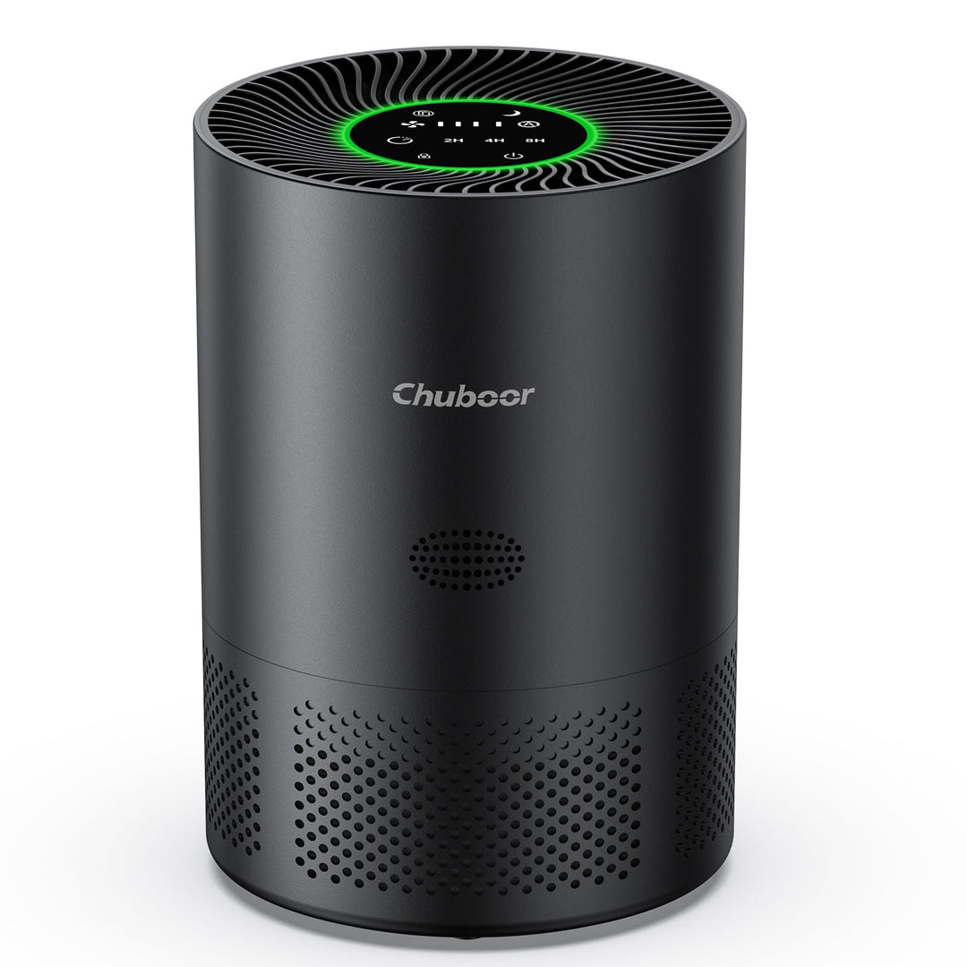 Luftreiniger Allergiker, HEPA Luftfilter gegen Schimmel, Staub und Tierhaare bis zu 0,3 µm 240m³/h C