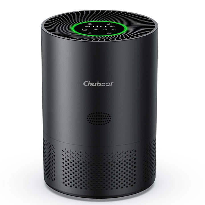 Luftreiniger Allergiker, HEPA Luftfilter gegen Schimmel, Staub und Tierhaare bis zu 0,3 µm 240m³/h C