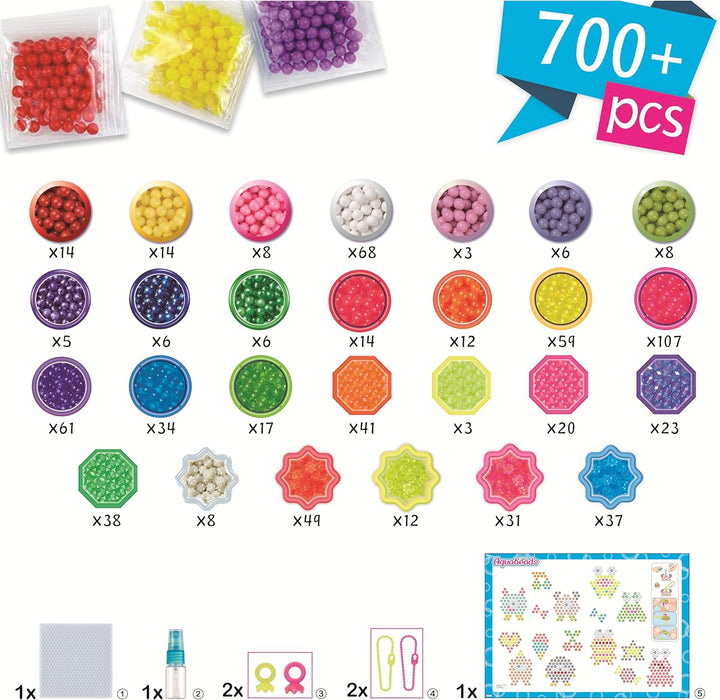 Aquabeads - 35144 Verrückte Monster Bastelset, Wasserperlen Bastelset für Kinder ab 4 Jahren, Bastel