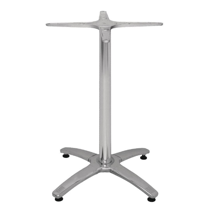 Bolero dn641 Vier bein Tisch Boden, Aluminium, 680(H) x 650(L) x 650(W)mm