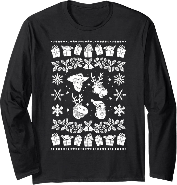 Disney Pixar Toy Story Woody And Crew Holiday Langarmshirt