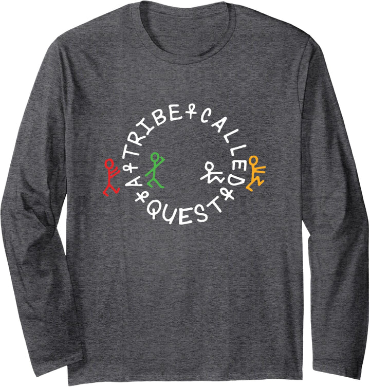 A Tribe Called Quest Official Circle Logo Grey Langarmshirt