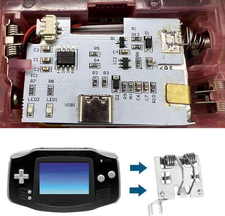 EMSea 3 Stück Batteriefederplatten für Mutter, Schlagzeugfeder, kompatibel mit Nintendo kompatibel m