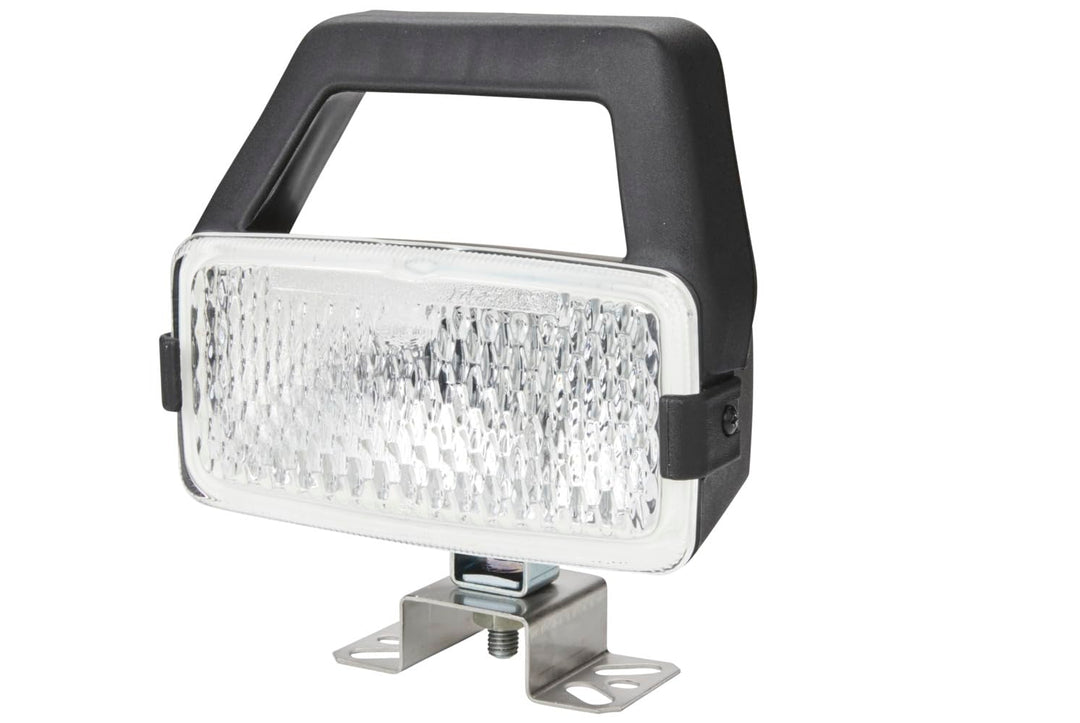HELLA - Halogen-Arbeitsscheinwerfer - 24/12V - Schraubanschluss/Anbau - 4-Punkt Befestigung - Nahfel