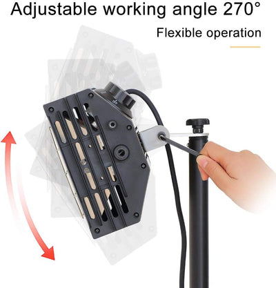 DATOUBOSS Lacktrockner Infrarot mit Ständer Trockner Strahle mit 2000 W, 2 Strahler, Farbtrocknungs