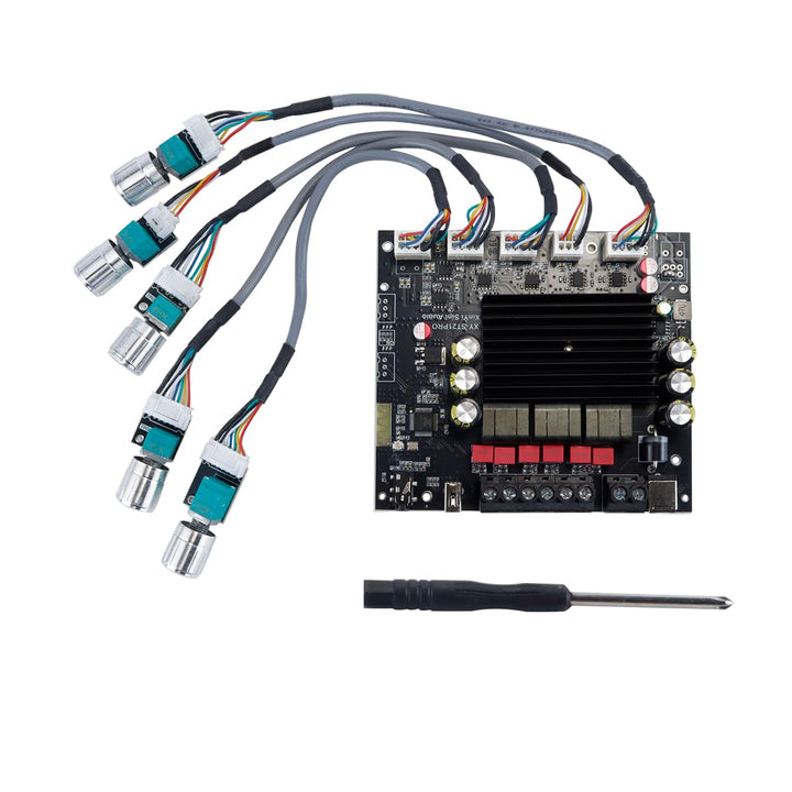 Kanal-Audio-Leistungsverstärkerplatine mit TPA3221-Chip, Bluetooth 5.2, AUX-USB-Eingänge, 111 x 100