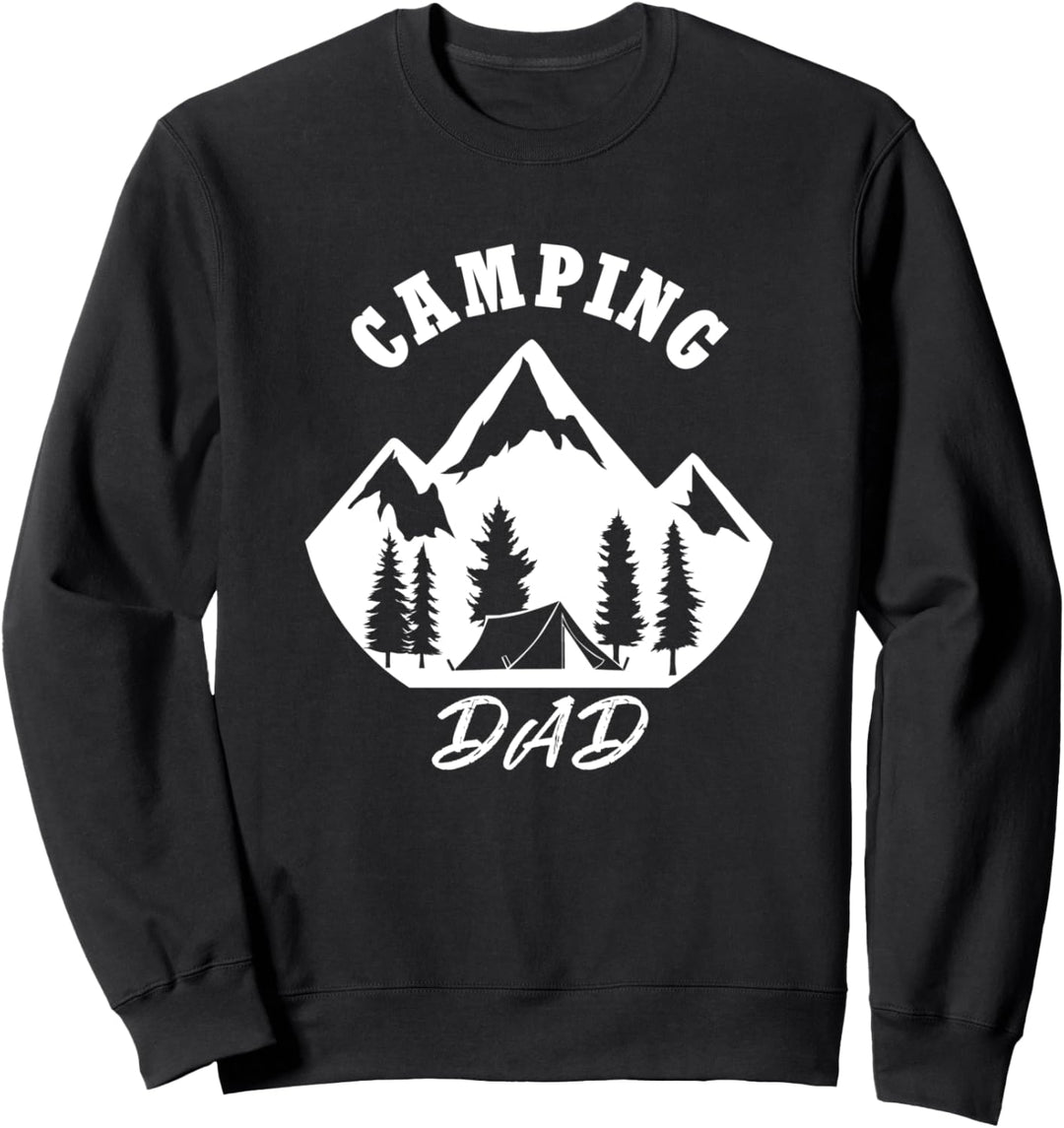 Camping Papa Natur Abenteuer Familie Camper Sweatshirt