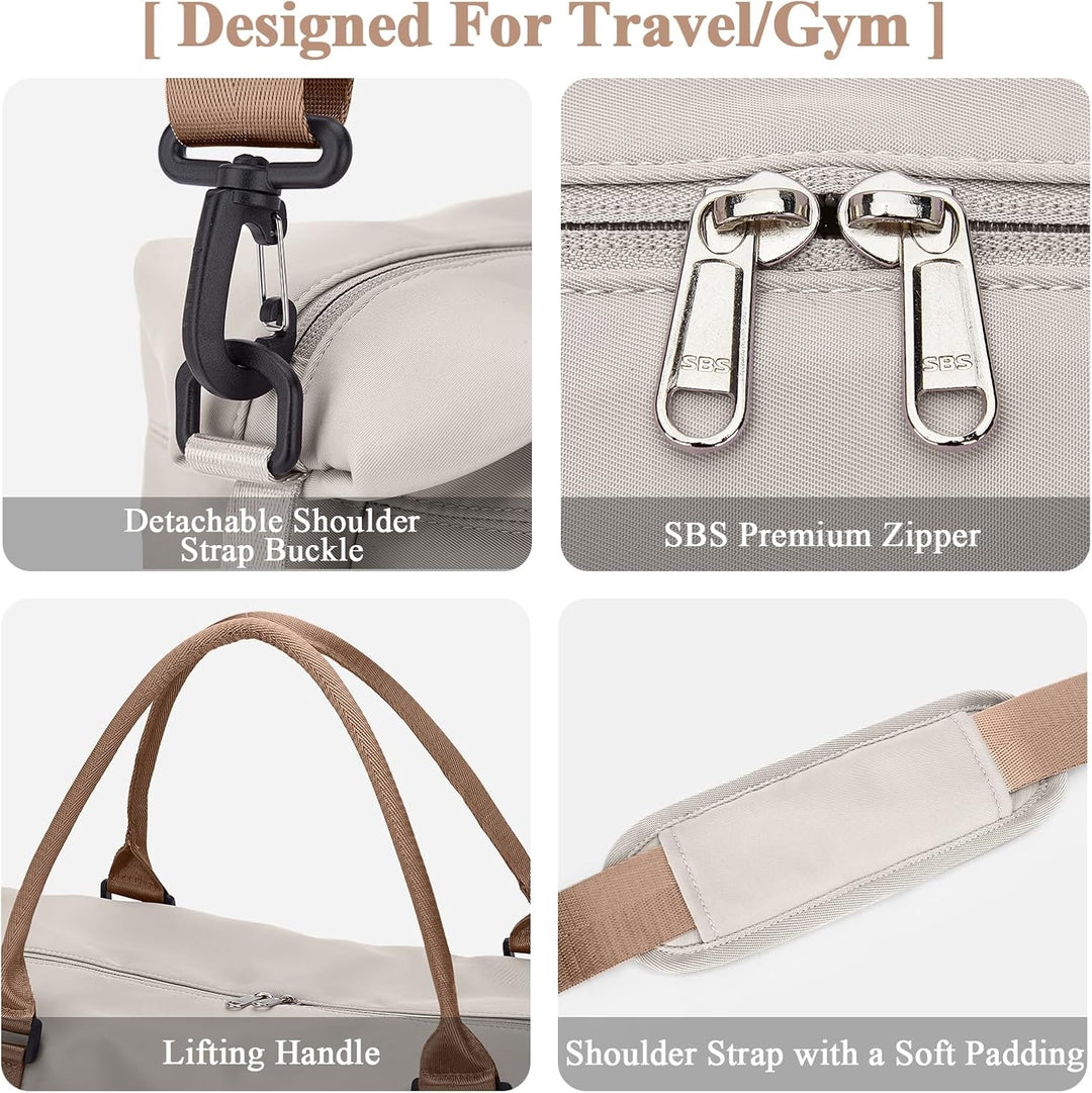 Reisetasche Damen 40x20x25 Ryanair Handgepäck Tasche Sporttasche Weekender Bag Schwimmtasche Wasserd