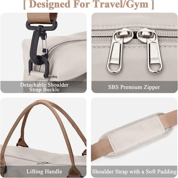 Reisetasche Damen 40x20x25 Ryanair Handgepäck Tasche Sporttasche Weekender Bag Schwimmtasche Wasserd