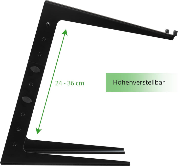 Pronomic LS-100 Laptopständer DJ Notebookstativ Laptop Stand (Höhenverstellbar, ideal für DJs & Musi