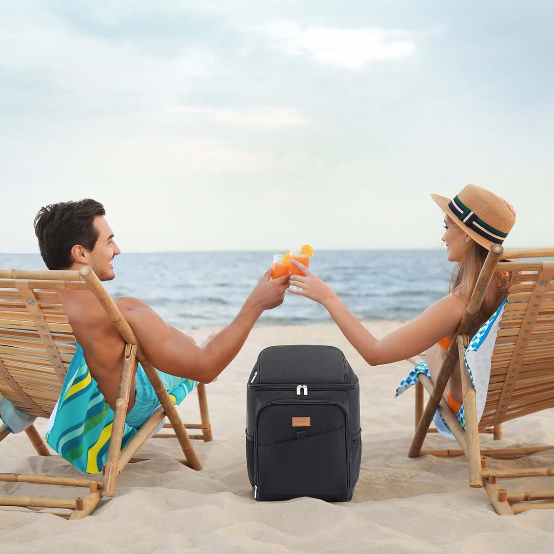 Lifewit 26L, 34 Dosen, isolierte Kühltasche, Grosse kühlrucksack, auslaufsichere tragbare Lunchtasch