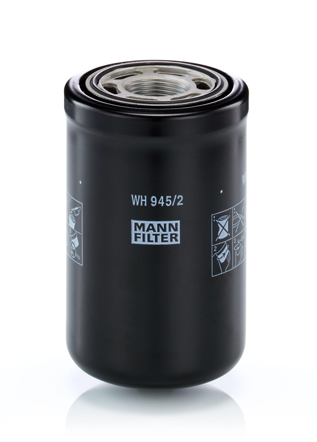 MANN-FILTER WH 945/2 Ölfilter – Hydraulikfilter – Für Nutzfahrzeuge