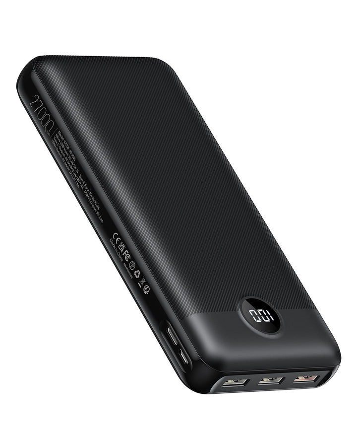VEGER Power Bank 27000mAh 20W PD, Powerbank USB C Externer Handyakkus mit 4 Ausgängen und 2 Eingänge