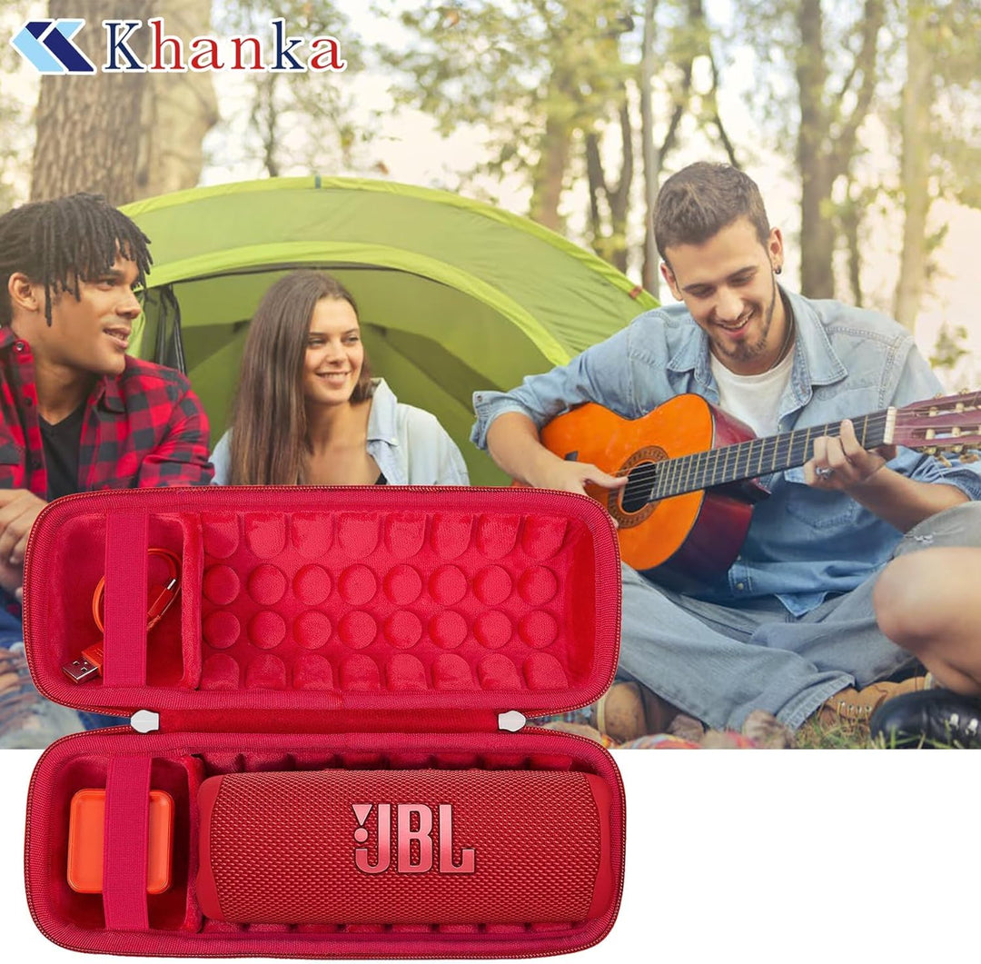 Khanka für JBL Flip 7 / Flip 6 wasserdichte tragbare Bluetooth-Lautsprecher Hartschalen-Reise-Aufbew