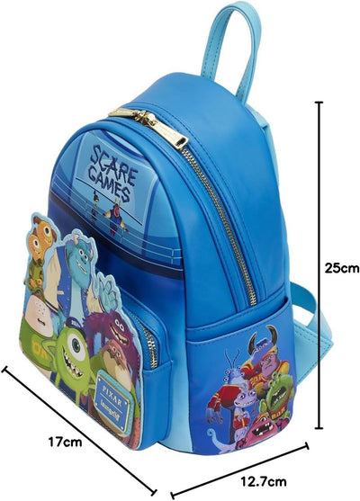 Loungefly Pixar Monsters University Scare Game Mini-Rucksack Mini Backpack, Mini Backpack