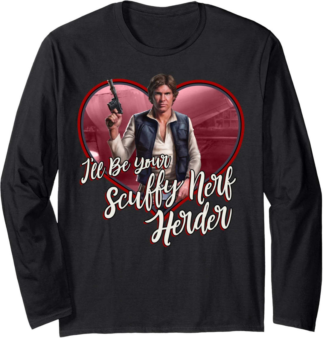 Star Wars Valentine's Day Nerf Herder Han Langarmshirt