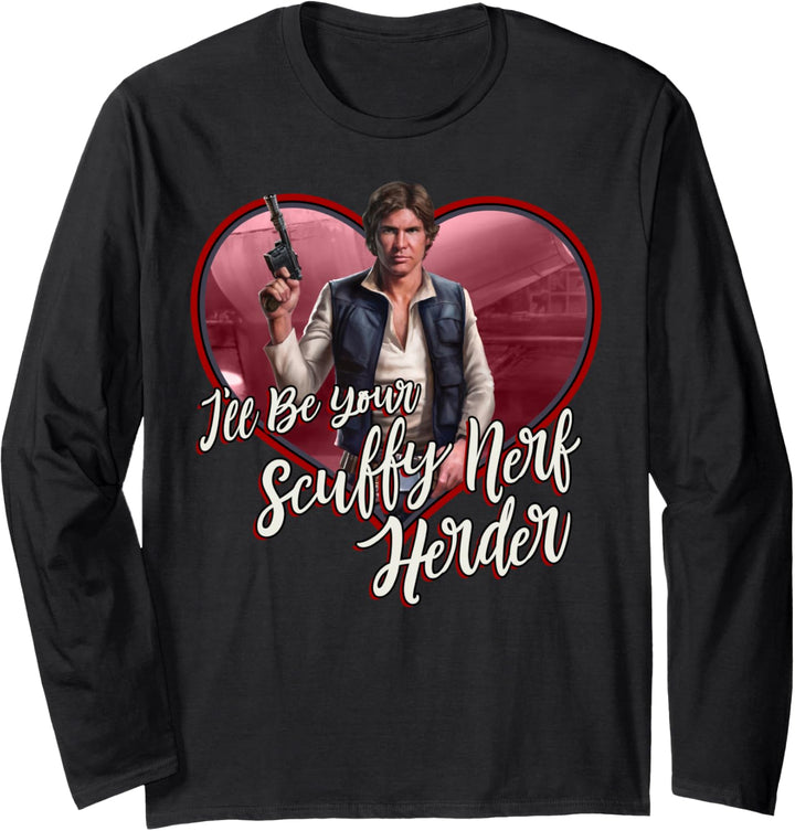 Star Wars Valentine's Day Nerf Herder Han Langarmshirt