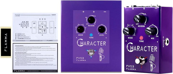 FLAMMA FV03 Vocal Effects Pedal Voice Changing Sounds Like Robot Male Female Baby with Delay Reverb