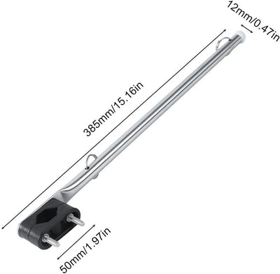 MiOYOOW 2 Stück Fahnenmasten Teleskop Fahnenmast 15'' Fahnenhalterung Durchmesser 1/2" Fahnenmast Cl