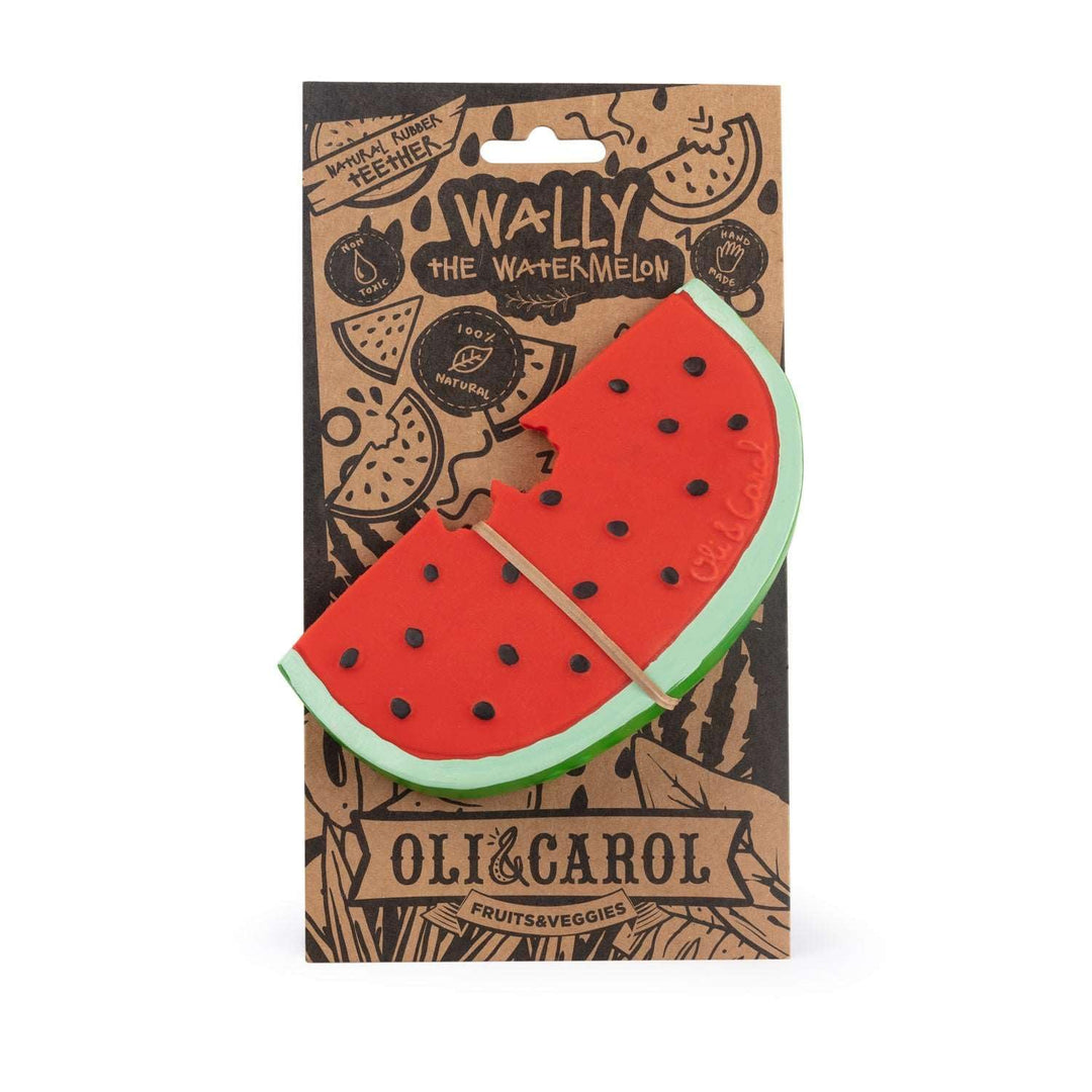 Oli & Carol LEG-WATERMELON Wally Wassermelone Badespielzeug/Beissspielzeug