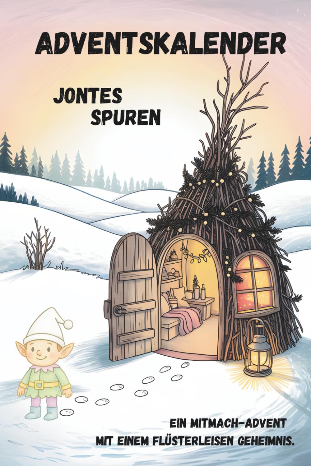Adventskalender - Jontes Spuren: 24 Mitmach-Geschichten ab 3 Jahren: Vorlesen, Mitmachen &amp; Ausmalen